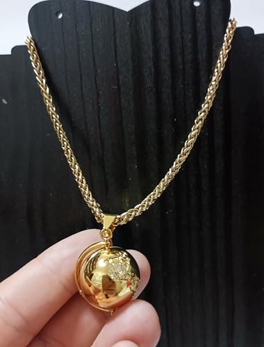 Cordão com Pingente Globo Terrestre Terra e Planetas