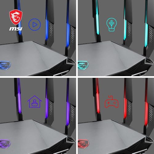 MSI RADIX AXE6600 WIFI 6E TRI BAND routeur sans fil Gigabit Ethernet Bi bande 2 4 GHz / 5 GHz Neuf - vue 7