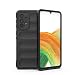 ESTH® Płynne silikonowe etui do Samsung Galaxy A33 5G z ochroną przed zarazkami, miękka podszewka z mikrofibry, wysoka wytrzymałość, żelowa guma na cały korpus odporna na wstrząsy, czarne