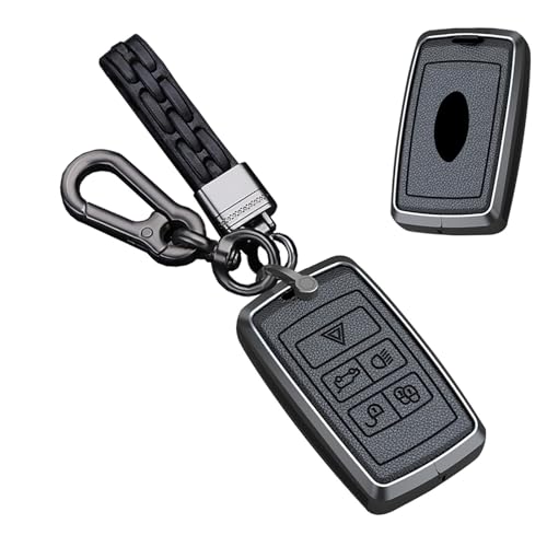 TECART Etui na kluczyki samochodowe ze stopu aluminium pasuje do Defender 90 Discovery 4 Freelander 2 Range Rover Sport P400e Evoque Velar do Jaguara, etui na klucze, akcesoria, breloczek do kluczy, 5