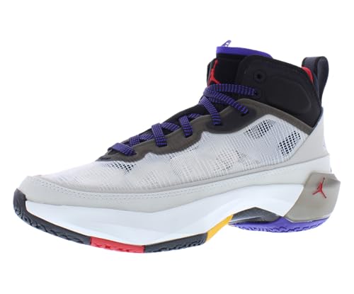 Nike Scarpe da basket per bambini Air Jordan XXXVII (GS), Osso chiaro/Nero/Concord scuro-bianco, 7 Big Kid