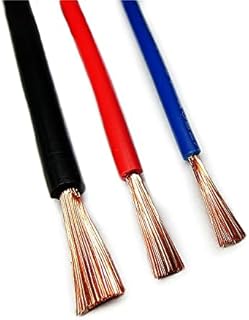 Davitu Wires & Cables - Copper core soft wire RV6 4 2.5 1.5 Square Oxygen-free copper Stranded fine copper wire Distribution box line - (Color: Red, Length: 2 dot 5 square)