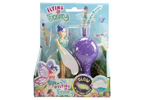 Muñeca mágica voladora con alas móviles y luz 14 cm miniatura 3