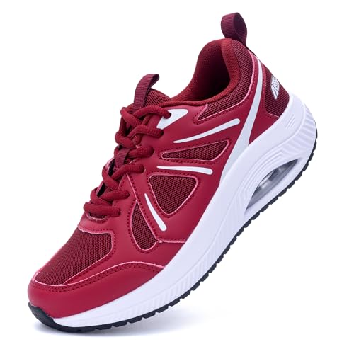 Image of QAUPPE Womens Walking Shoes with Arch Support Athletic Orthotic Sneakers for Women Foot Pain Relief