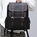 Farcauo Leather Backpack for Men Vintage Laptop Backpack Black Travel Work Backpacks Large Capacity Business Hiking Back Pack