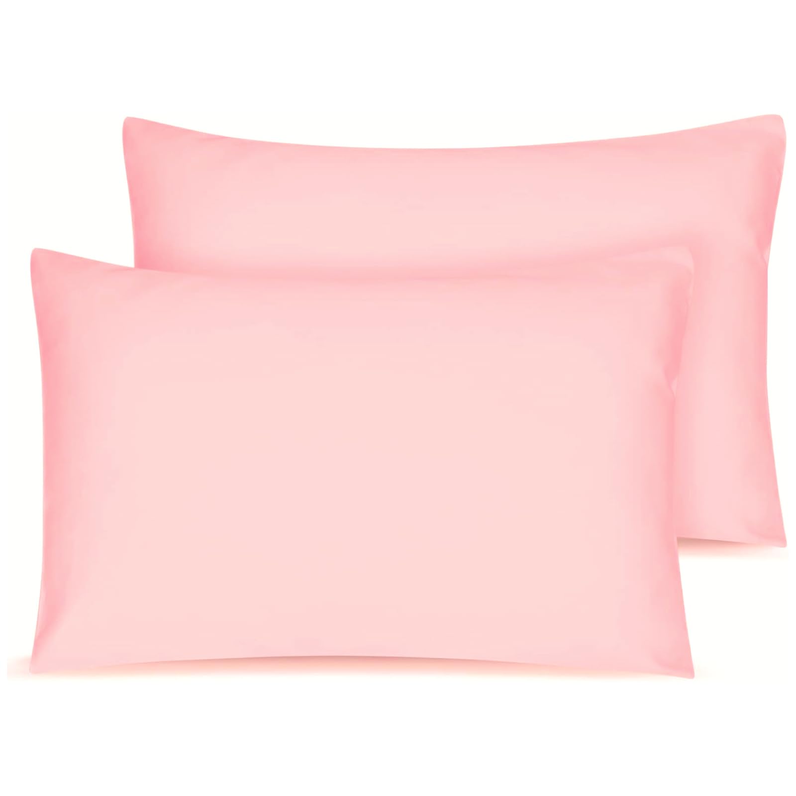 Taie d'oreiller enfant 14x20 cm en pur coton doux rose de qualité supérieure