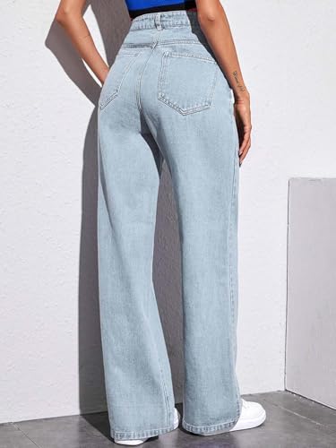 Image of KOTTY Women's Classic Straight Fit Denim Jeans -Comfort with Elegant Style