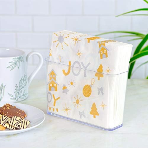Youngever 2 Pack Re-usable Clear Plastic Napkin Holders
