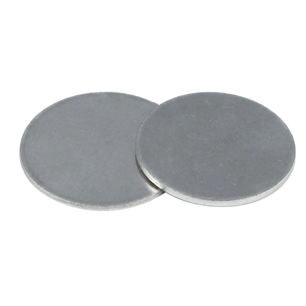 LXZSMH stainless steel disk,metal disk, Stainless Steel Round Sheet, Dia 27mm-33mm Circular Plate Disc Round Spacer Disk Sheet, Thick 1.1/1.3/1.8/2.7mm(28mm*1.8mm 5pcs)