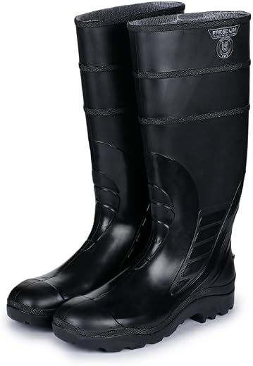 FREEDOM BY LIBERTY Flexisafe Isi Marked Steel Toe PVC Gumboots | is 5852 Certified Safety Shoes for Industrial, Agricultur...
