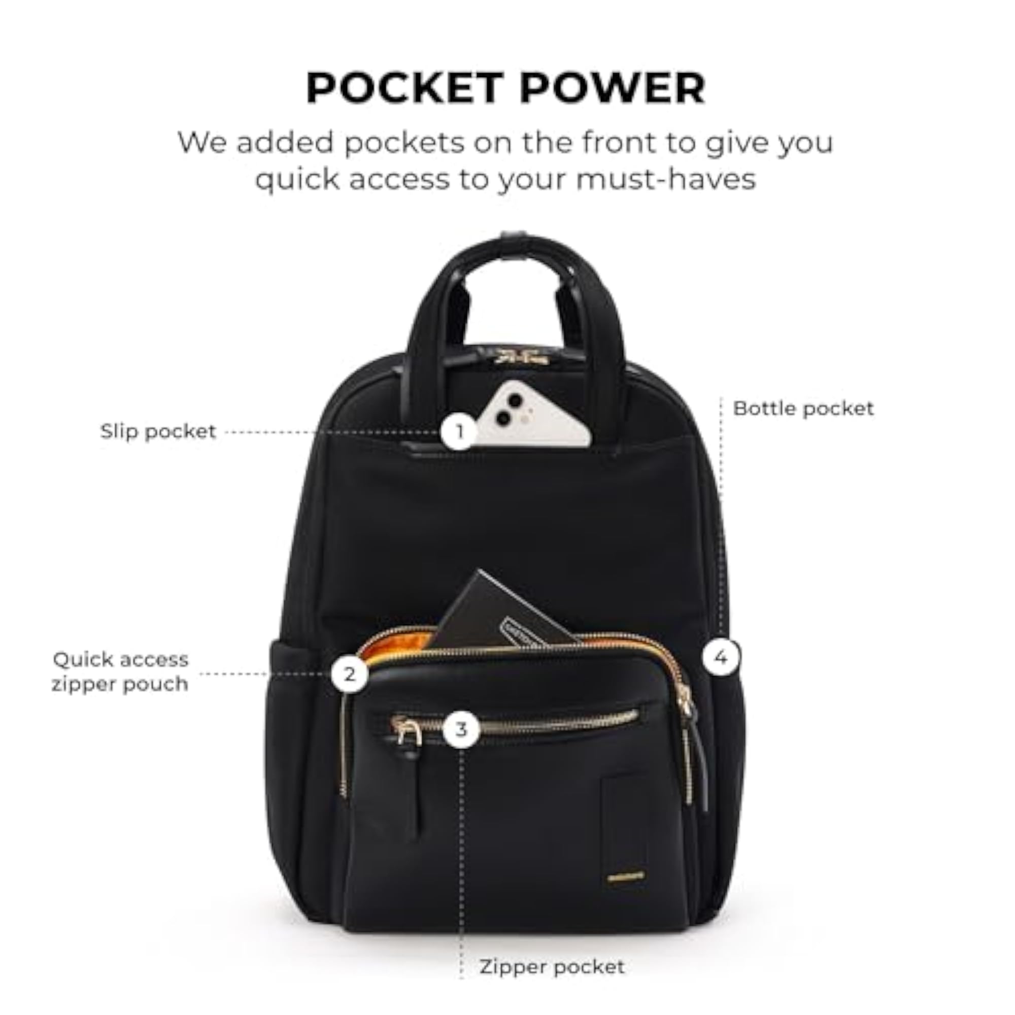 The Sundae Backpack, Soft Nylon Water-Resistant Bag