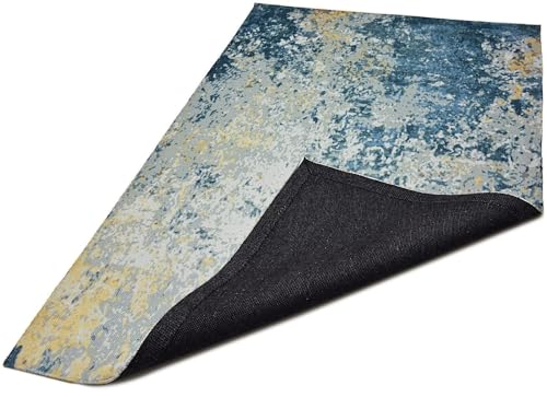 Image of Printed Rug Soft Floor Carpets with Anti Slip Backing for Living Room | Bedroom | Kids Room (Grey Multi, 5x7 Feet)