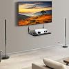 Solid Wood Black Projector Shelf - 16.2 x 11 (L*W), Floating Wall Mount, Modem & Cable Box Shelf for Xbox Series PS5 PS4