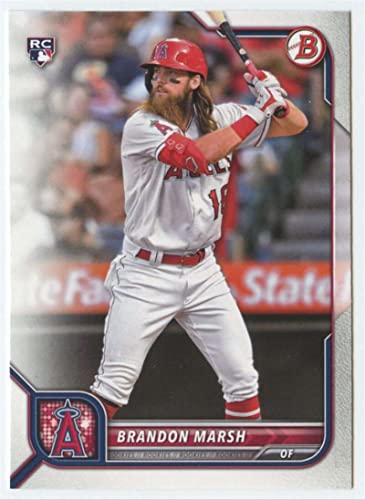 2022 Bowman #81 Brandon Marsh Los Angeles Angels (RC - Rookie Card) NM-MT MLB Baseball