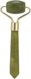 Yinhing Natural Jade Facial Slimming Roller Massage Tool Anti Aging Beauty Skin Care for Women Men Face Neck Chin Cheeks Eyes Forehead Nose Lips 100% Brand New 10.5Cm