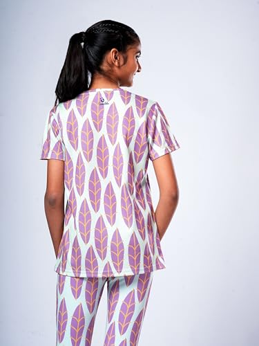 Image of Girl's Active Sports Wear Solid Short Sleeve Running Workout Tshirts Athletic Tops Lightweight Quick Dry Training Yoga Round Neck Tshirt (4 to 14 YRS)