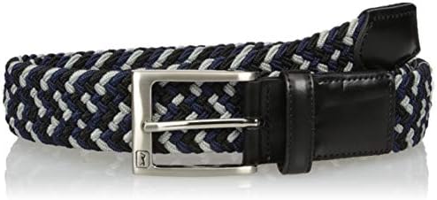 PGA TOUR Multicolor Stretch Braid Men's Golf Belt, black, XL