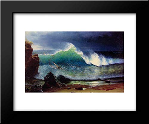 Amazon.com: The Shore of the Turquoise Sea 24x20 Framed Art Print