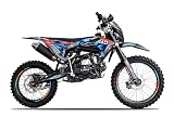 Alfarad T7 21/18 250ccm Dirtbike CrossBike Enduro pocket Pitbike PocketBike Motocross Motorrad Motorbike Motorsport Pit Pocket Vollcross Türkis (Blau, Alfarad T6 150cc 19/16 Zoll Offroad)