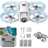 GALASALA Dron con Camara 720p,Drone Mini con Evitacion de Obstaculos por Infrarrojos,Rotacion de 360°,Dron Fpv con...
