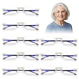 8 PCS Occhiali Anti Luce Blu Occhiali Progressivi Uomo Ausilio Alla Lettura Messa Fuoco Automatica Intelligente Protezione Antiriflesso Confortevole Unisex Adatto Sia Per Visione Vicino Che Lontano