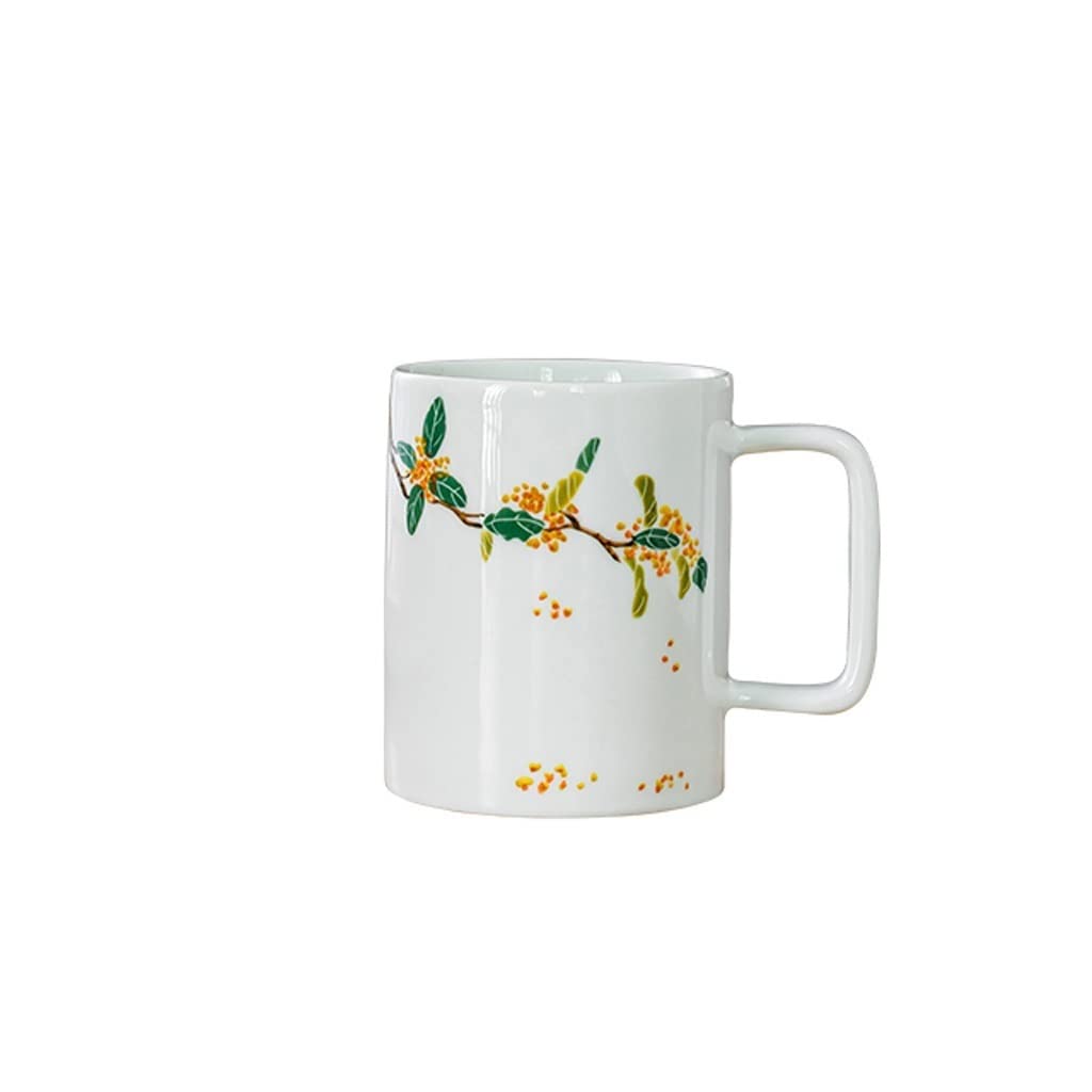 Taza for beber Taza de café nórdica Taza pintada a mano Taza de cerámica Taza de café Taza de té retro creativa de gran capacidad Adecuada for té perfumado Latte Cappuccino Taza de café