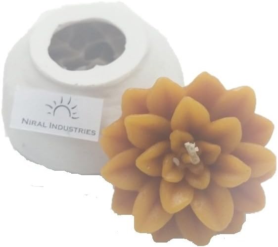 Niral Industries Lotus Flower Silicone Rubber Candle with Mould