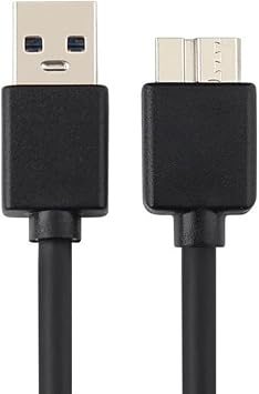USB3.0 Micro B Hard Disk Cable USB-A to Micro B 5Gbps High Speed Data Transfer for External HDD/SSD/Hard Drive/HD Camera 1.0M 989090