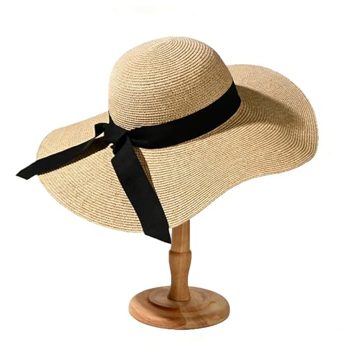 Sombrero Mujer Ala Ancha Plegable Protec UV Khaki miniatura 2
