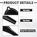 2 Pieces Automotive Plastic Oil Funnels with Long Neck Multi-Function No Spill Design for Gas Coolant Transmission Fluid Engine Oils Fuel Lubricants and Diesel (Black)