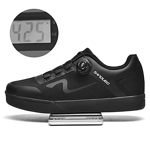 Sandugo Mtb Mountain Bike Cycling Shoes For Men,2 Bolts Suitable All Spd Pedals(Xc/Am), Compatible With Peloton Lightweight And Comfortable,Black #TOP1