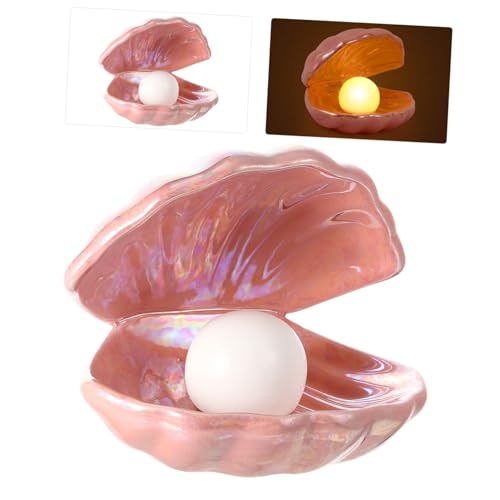 Lámpara de mesa cerámica rosa con luz nocturna LED miniatura 6