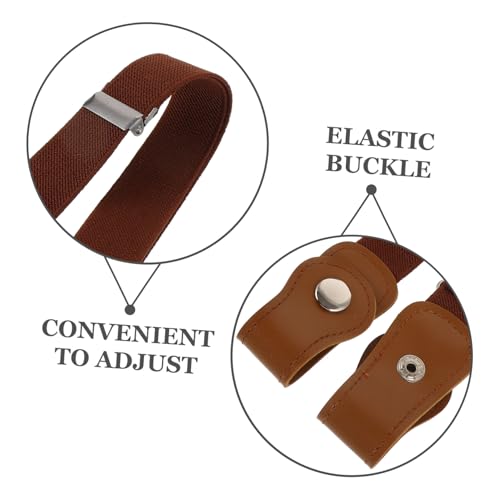 3pcs Elastic Waist Belts for Boys and Stretchy Durable Pants Belts with Snap Closure Lightweight Waistband for Black Navy4