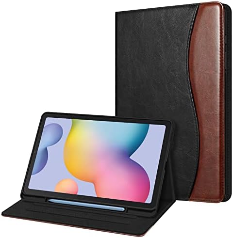 FINTIE Case for Samsung Galaxy Tab S6 Lite 10.4 Inch 2022/2020 (Model SM-P610/P613/P615/P619) with S Pen Holder, Multi-Angle Viewing Folio Stand Cover with Pocket, Auto Wake/Sleep, Ocean Marble