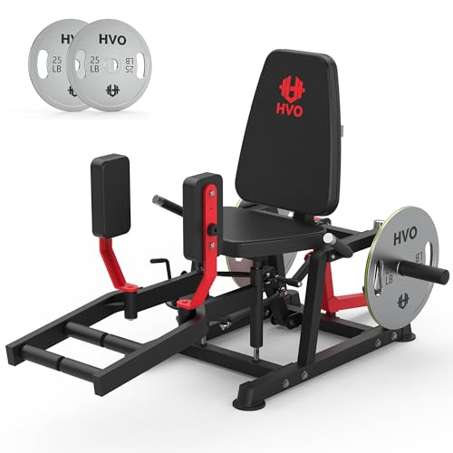 Image of HVO Hip Adduction Abduction Machine: Abductor Adductor Machine-Inner and Outer Thigh Machine Glute Machines Thigh Master for Hip Abduction with 6 Levels Gear System Glute Machines