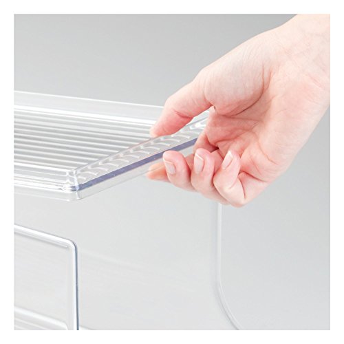 Idesign 70938M4 Plastic Canned Food And Soda Can Organizer With Lid For Refrigerator, Freezer And Pantry, Bpa-Free, Set Of 4, Clear #TOP6