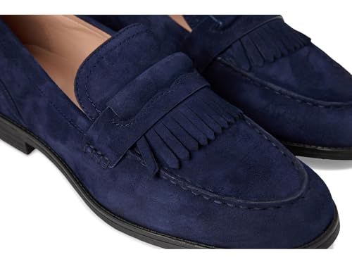 Cole Haan Cole Haan Women's Stassi Kiltie Loafers, Midnight Moon Suede, 11-B US