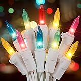Hopolon 2PACK 50Count Easter String Lights,Christmas Lights Plug in,13FT Incandescent Pastel Mini Lights White Wire for Indoor Outdoor Spring Patio Party Yard Garden Bedroom Tree Decor,Multicolor