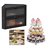 EffiQ-Rate アクリル ケーキスタンド ブレッドボックス パーティー用 カップケーキ スイーツ マカロン デザート 展示 店舗陳列