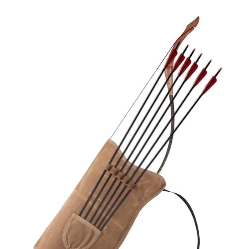 HERSENT Archery Bow Carrier with Arrow Slots,Archery Back Arrow Quiver Arrow Holder,Adjustable Shoulder Strap for Hiking Hunting,Shooting Targeting,Training,Cosplay,Archer Accessories（Only Bag - Thumbnail 5