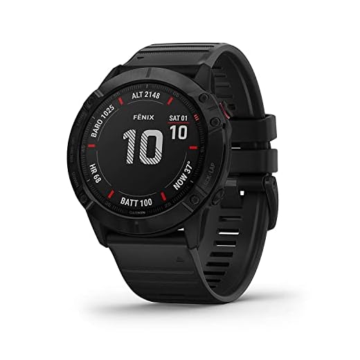 Garmin Fenix 6X Sapphire, Premium Multisport GPS Watch, features Mapping, Music, Grade-Adjusted Pace Guidance and Pulse Ox Sensors, Dark Gray with Black Band
