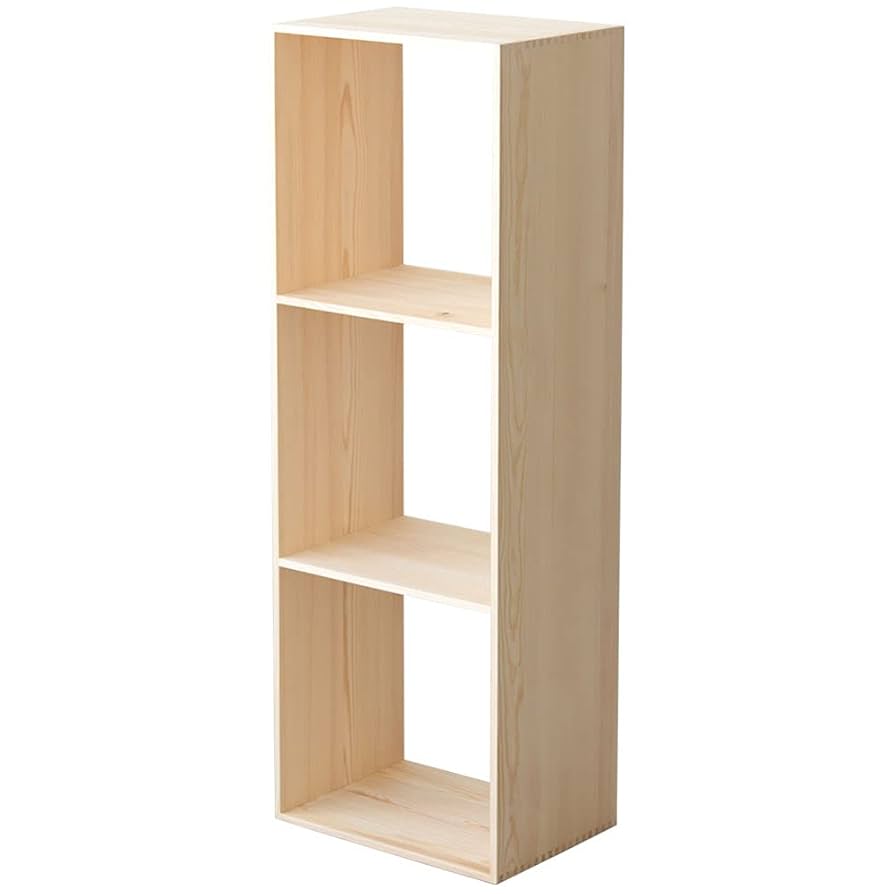 パイン無垢集成材 3段本棚 幅90cm高さ70奥行20cm パイン無垢集成材 3段本棚 幅90cm高さ70奥行20cm パイン無垢