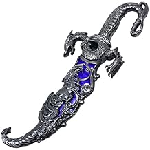 Munetoshi 9" Fantasy Dueling Dragons Blade Long Fighting Decorative Display