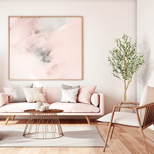 Nafresh Tall Faux Olive Tree，5Ft(60In) Realistic Texture Potted Silk Artificial Olive Tree， Fake Olive Trees Indoor Outdoor For Home Office Living Room Bedroom Foyer Porch Decor. #TOP4