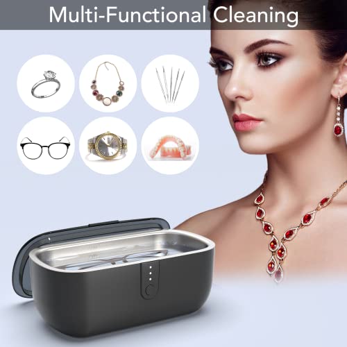 Umimile Ultrasonic Jewelry Cleaner, Portable Ultrasonic Cleaner For Cleaning Jewelry, Eyeglass, Ring, Watches, 45Khz With Timer #TOP1