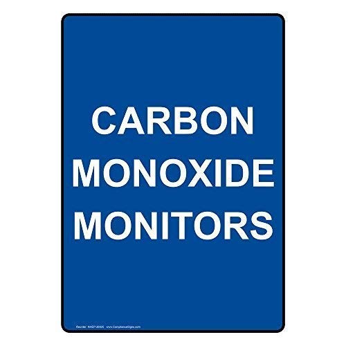 Biopracess New Warning Sign Carbon Monoxide Monitors Sign 8x12 Inches