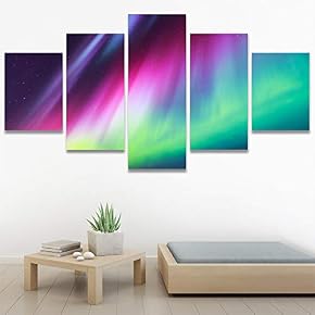 SIGNWIN 5 Panel Canvas Wall Art Modern Art...