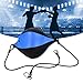 Double End Boxing Ball, Speed Punch Bag for Reflex Training, High - Elastic PU Leather Hanging Boxing Training Ball with Hooks for MMA, Fitness, and Hand - Eye (Black Blue)