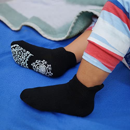 Rative Ankle Anti Slip Non Skid Cotton Socks With Grips Grippers For 3-6 6-12 6 12 Month Babies Baby Infant Boy Boys Girl Girls (6-12 Months, 12-Pairs/Ivc) #TOP2