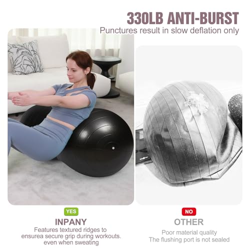 Image of INPANY Peanut Exercise Ball for Labor, Physical Therapy & Fitness